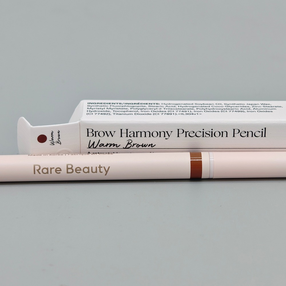 Rare Beauty Brow Harmony Precision Pencil Warm Brown Waterproof Eyebrow 0.003oz